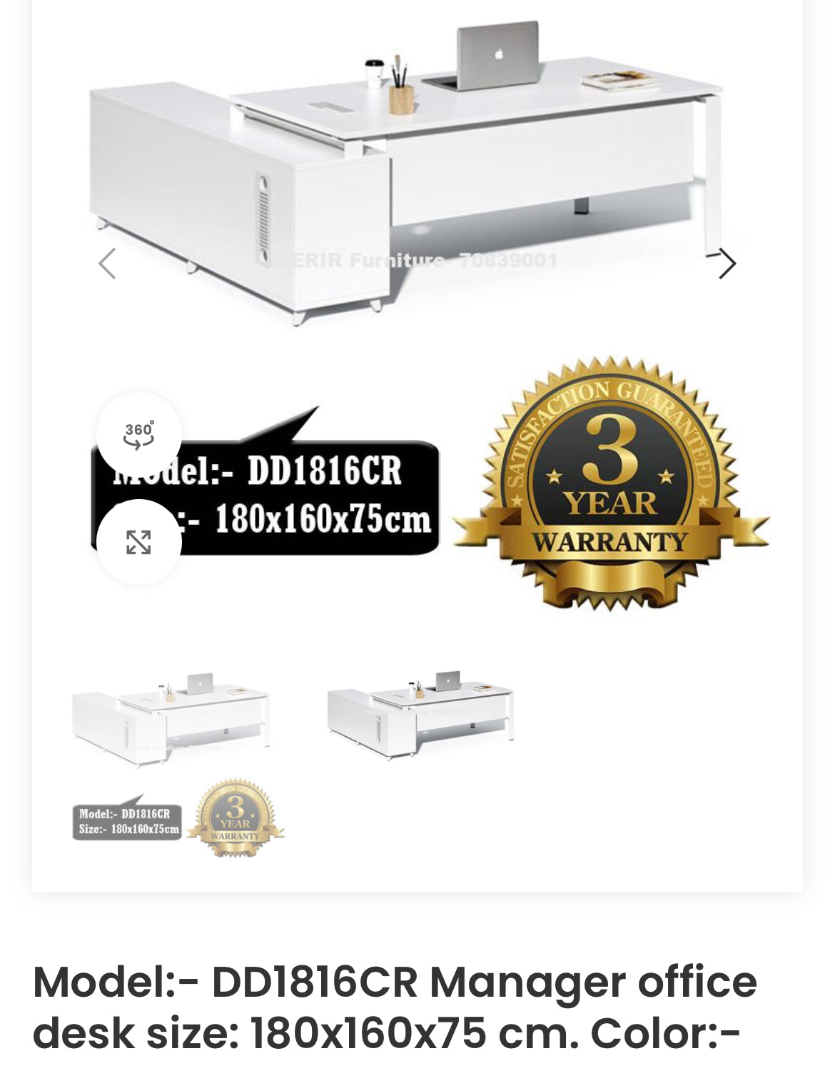 Executive L-Shape Desk
