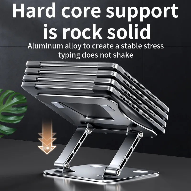Laptop Stand Adjustable Aluminum Up to 17 Inch Laptop Portable Cooling